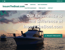 Tablet Screenshot of insuretheboat.com